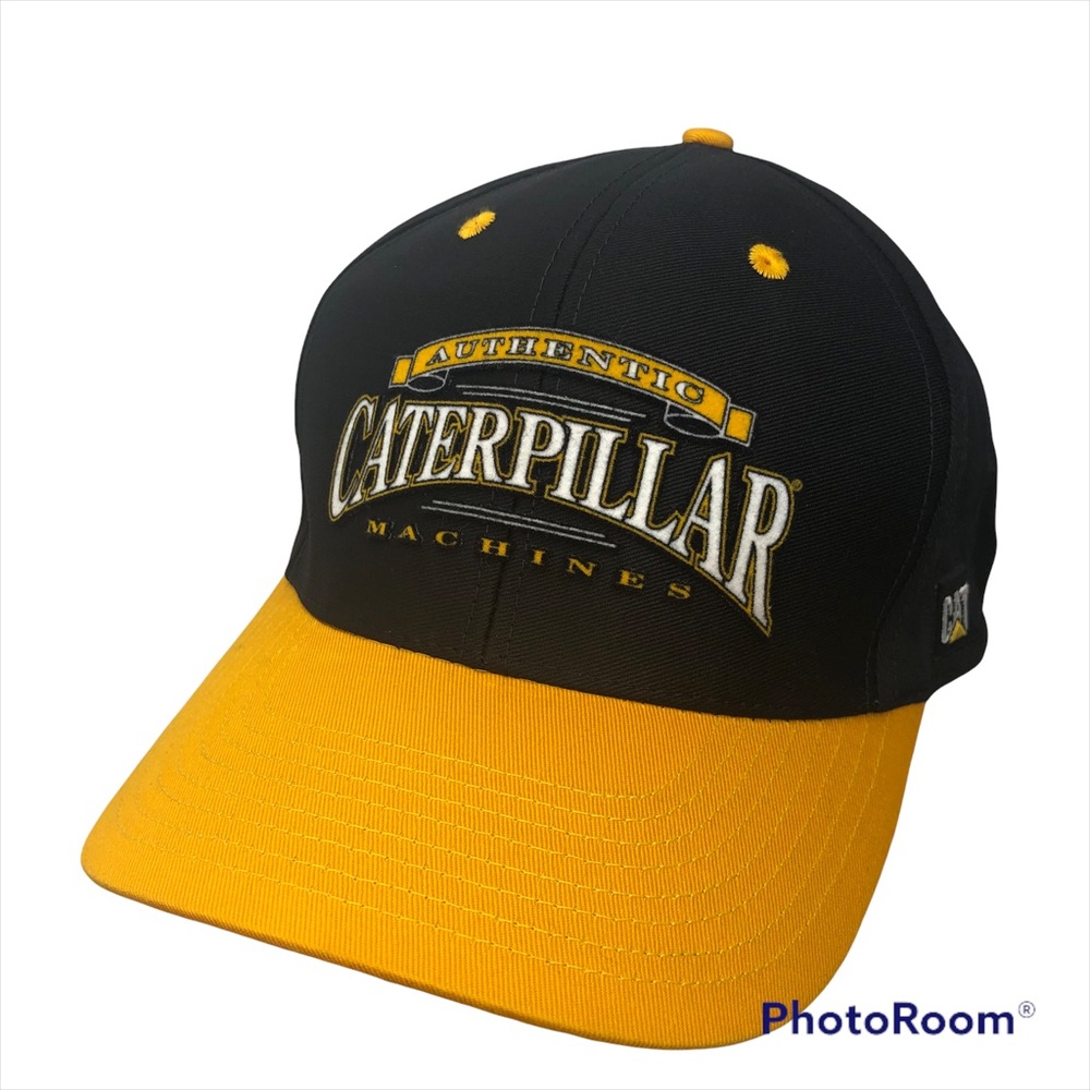 Caterpillar Authentic Machines CAT VTG Snapback Green Under Bill Hat